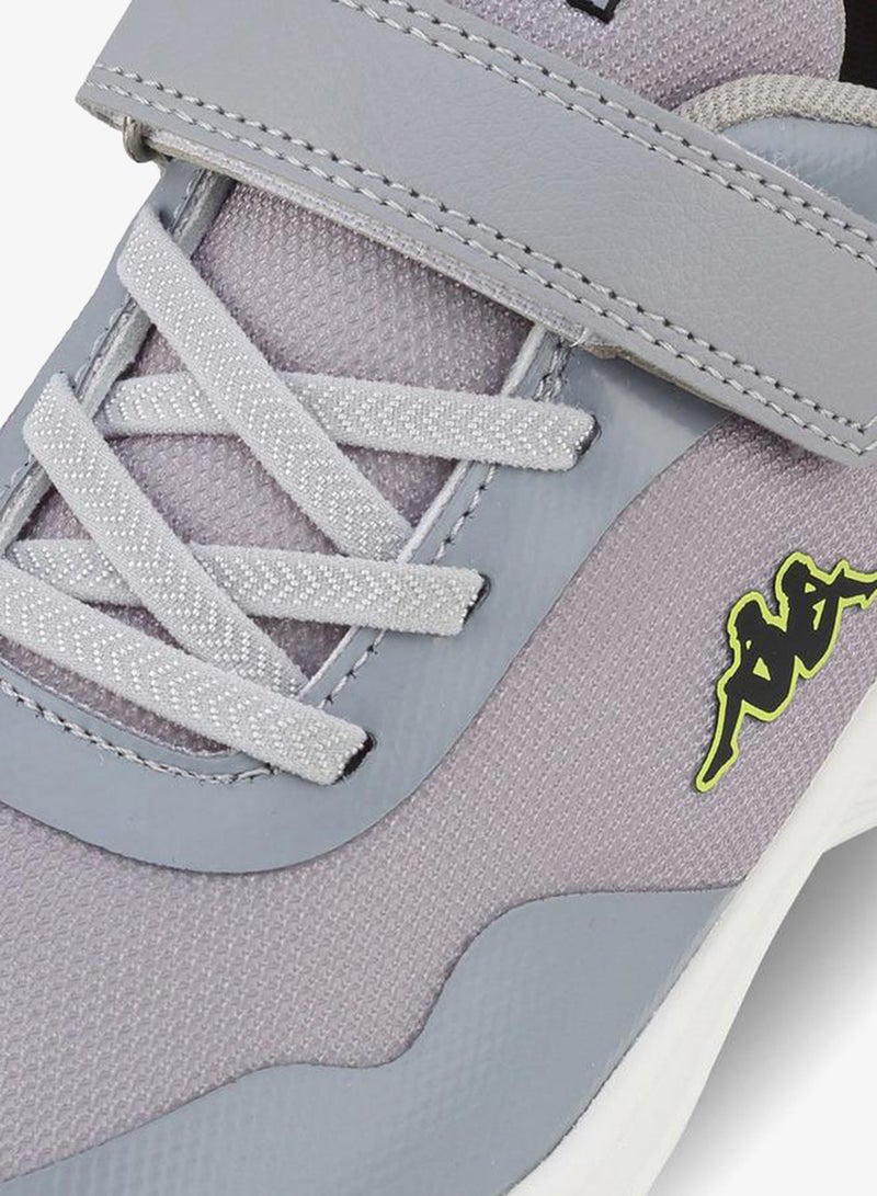 Kappa Kids Logo Print Hook & Loop Sports Shoes - Image 4