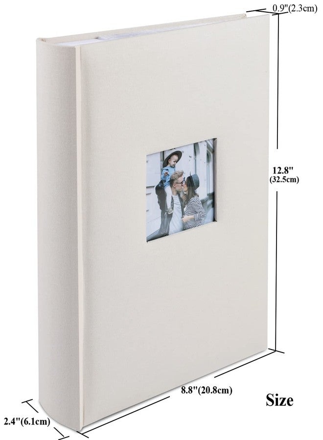 1DOT2 Photo Album 4x6 Hold 402 Photos with Memo Slip-in Pockets Photo Book, Linen Cover Picture Photo Albums with Writing Space for Wedding Family Baby Vacation Mother's Day Beige - Image 5
