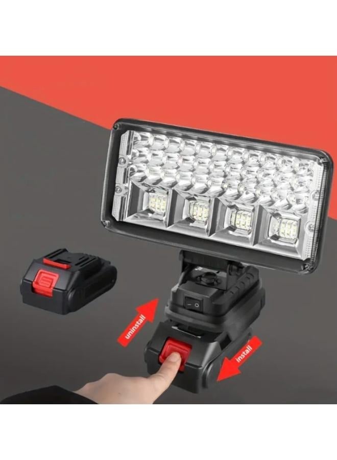 Cordless LED Work Light Waterproof 21V Lithium Battery LED Lamp for Emergency,  Rechargeable Portable Worklight, Durable and Bright Outdoor Flood Light - Image 4