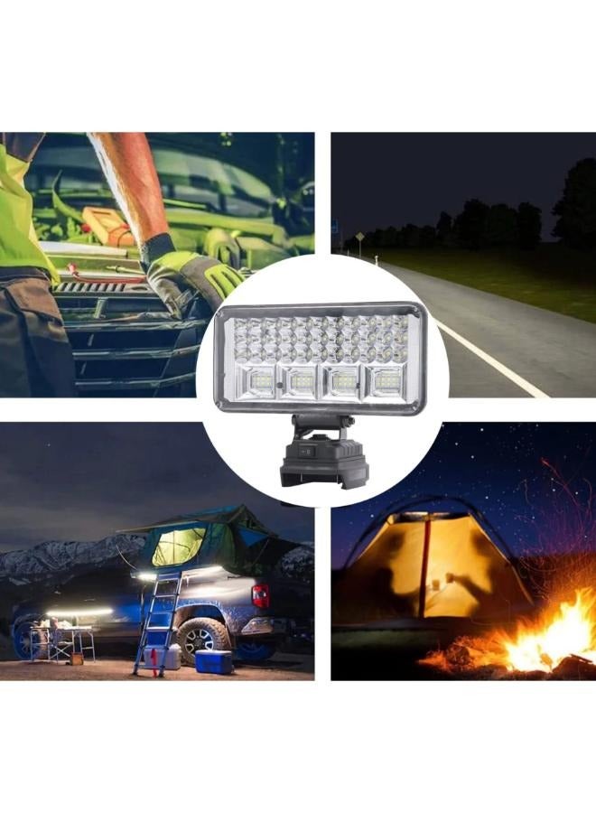 Cordless LED Work Light Waterproof 21V Lithium Battery LED Lamp for Emergency,  Rechargeable Portable Worklight, Durable and Bright Outdoor Flood Light - Image 5