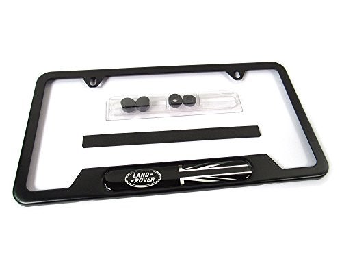 LAND ROVER إطار لوحة ترخيص لاند روفر الأصلي لرانج روفر - أسود غير لامع - Image 1