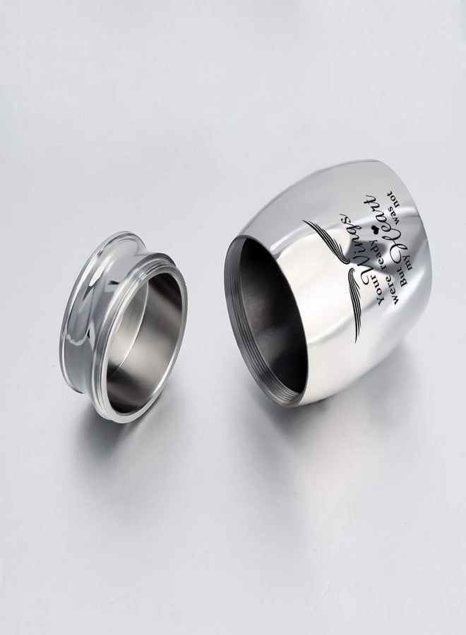 Dletay Small Keepsake Urn for Human Ashes - 1.57 Inch Mini Cremation Urn in Stainless Steel - Memorial Ashes Holder - Image 4