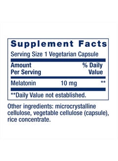 Life Extension Melatonin, 10 mg,Promotes Optimal Sleep 60 Vegetarian Capsules  - Image 3