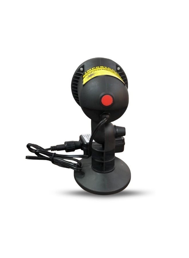 إضاءة ليزر ليلية مرصعة بالنجوم | زينة خارجية وداخلية للأعياد والكريسماس، بألوان حمراء/بنفسجية (أو حمراء/خضراء)، مقاومة للماء، 8 أوضاع ليزر، تغطي مساحة تزيد عن 4000 قدم مربع، بدون مصابيح معطلة، مع جهاز تحكم عن بُعد وحامل. - Image 2