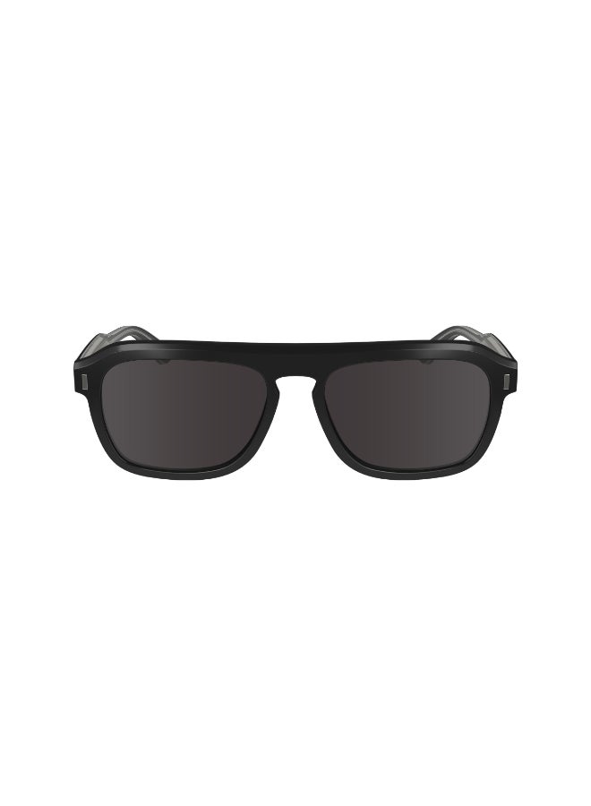 CALVIN KLEIN نظارات شمسية كاملة الإطار من أسيتات كالفن كلاين CK24504S 5617 (001) سوداء - Image 3
