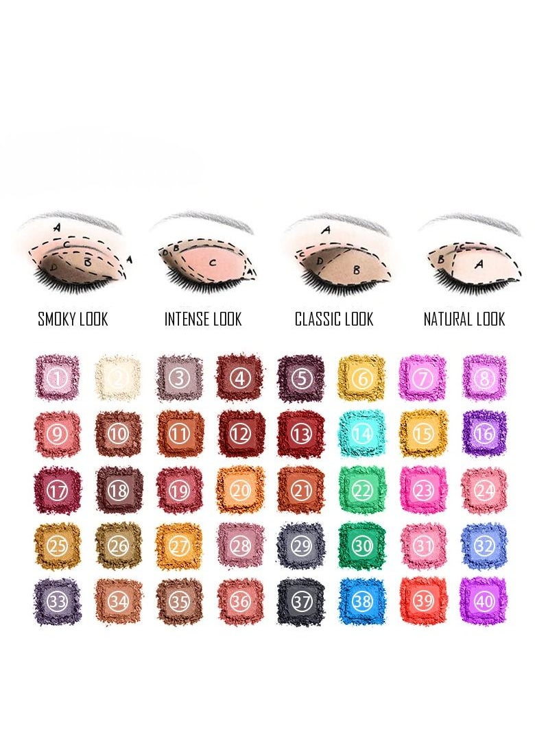 popfeel 40 Colours All New Eyeshadow Makeup Palette  - Image 5