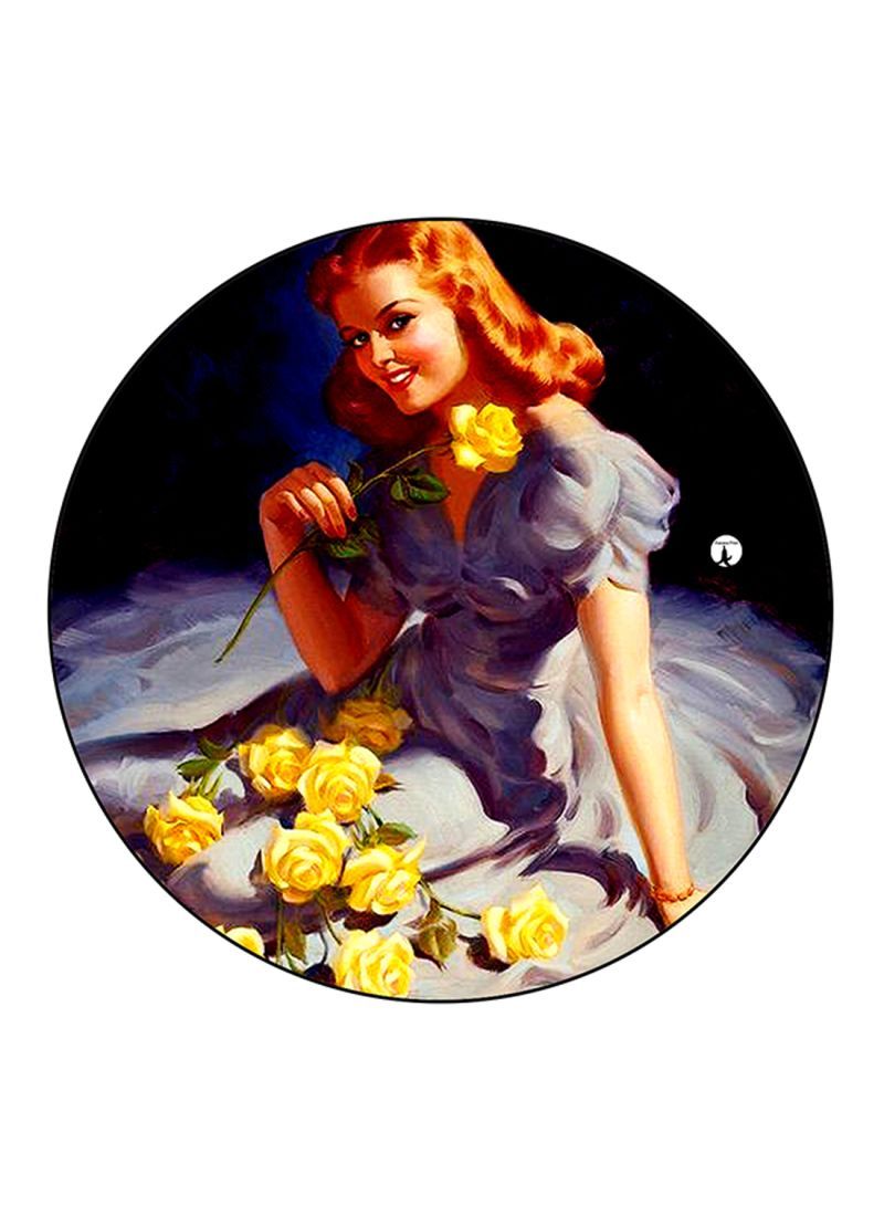 RKN Vintage Art Printed Mouse Pad Multicolour