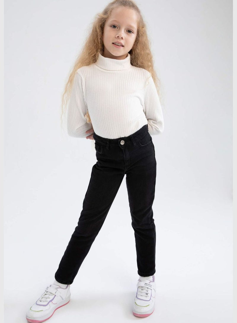 DeFacto Girl Straight Fit Denim Trousers - Image 4