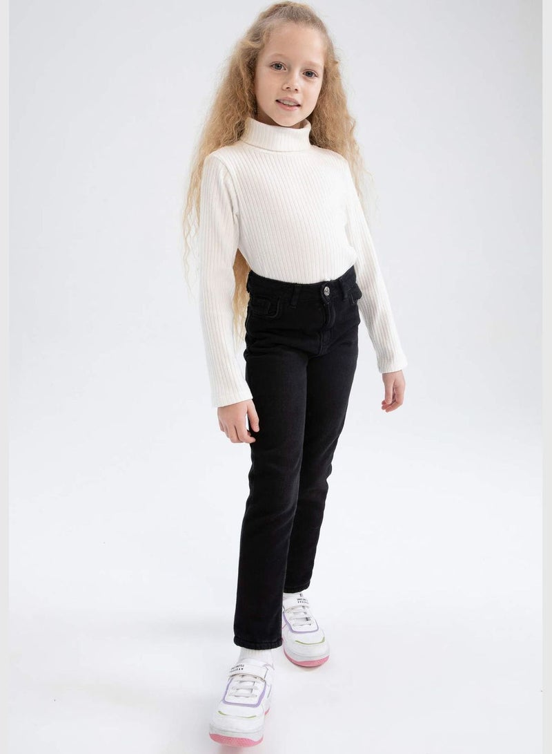DeFacto Girl Straight Fit Denim Trousers - Image 3