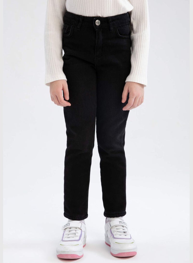 DeFacto Girl Straight Fit Denim Trousers - Image 5