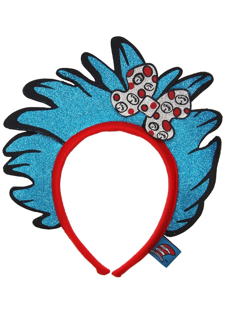 elope Dr Seuss Thing 1 Thing 2 Costume Glitter Headband