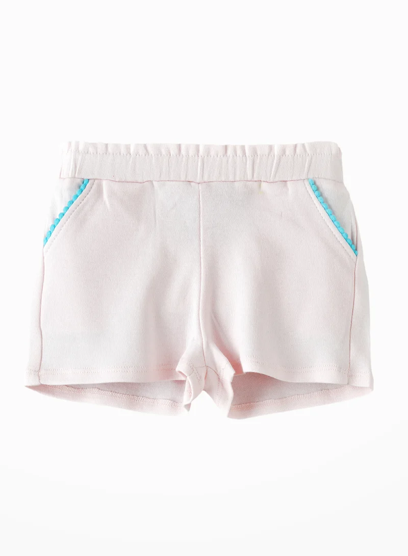 Jelliene Sunny Stretches: Girls' Comfy Cotton Knit Shorts Playful Style
