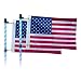 cezelux 2 Pack American Flags Offroad Flags for Whip Lights or Antenna Flag Poles 12 x 18 Double Sided Whip Lights Accessories America Whips Flags for UTV ATV CanAm Polaris RZR SXS Boats Ulti Offroad American Flag 2 Pack - Image 2