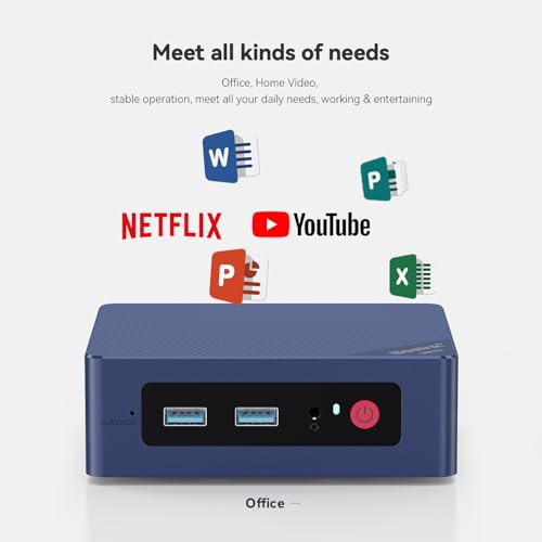 Beelink EQ12 Mini PC with N100 Processor, 16G DDR5 500G SSD Mini Desktop PC, WiFi6, BT5.2, Triple Display Dual HDMI/Type-c, Dual Ethernet LAN Business Mini Computer - Image 4