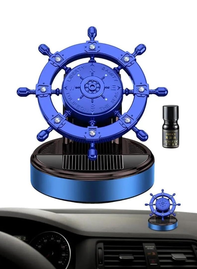 رويال - معطر هواء للسيارة من بوشينيكو، عطر الأزهار والفواكه، زخارف عطرية للرقص الخفيف تعمل بالطاقة الشمسية، (XD-8) (المحيط الأزرق المحترم) - Image 2