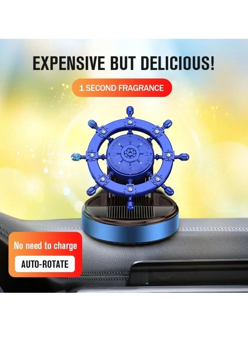 رويال - معطر هواء للسيارة من بوشينيكو، عطر الأزهار والفواكه، زخارف عطرية للرقص الخفيف تعمل بالطاقة الشمسية، (XD-8) (المحيط الأزرق المحترم) - Image 5