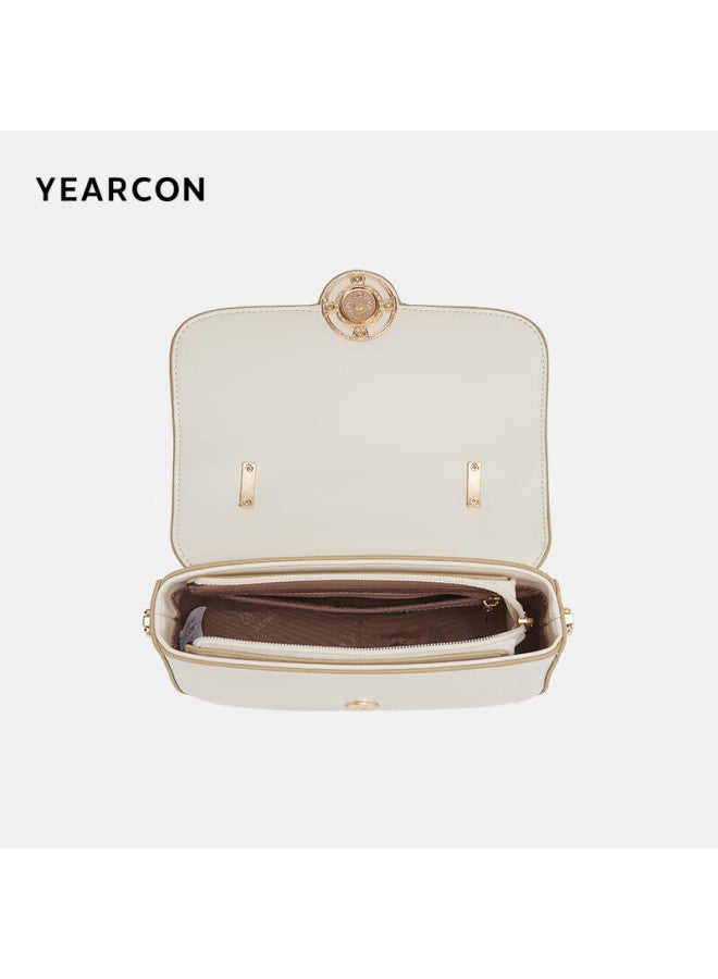 YEARCON Yierkang Versatile Saddle Bag, Shoulder Bag, Handbag, Women'S Crossbody Bag, Women'S Style, White Qixi Valentine'S Day Gift - Image 4