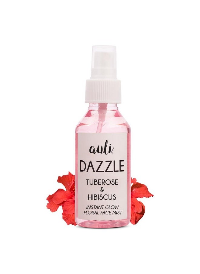 AULI LIFESTYLE - Tuberose&Hibiscus Instant Floral Face Mist&Toner|Toner For Glowing Skin|Minimize Pores,Skin Tightening,Controls Oils|Alcohol-Free|All Skin Types|Ayurvedic|Dazzle-120Ml - Image 1