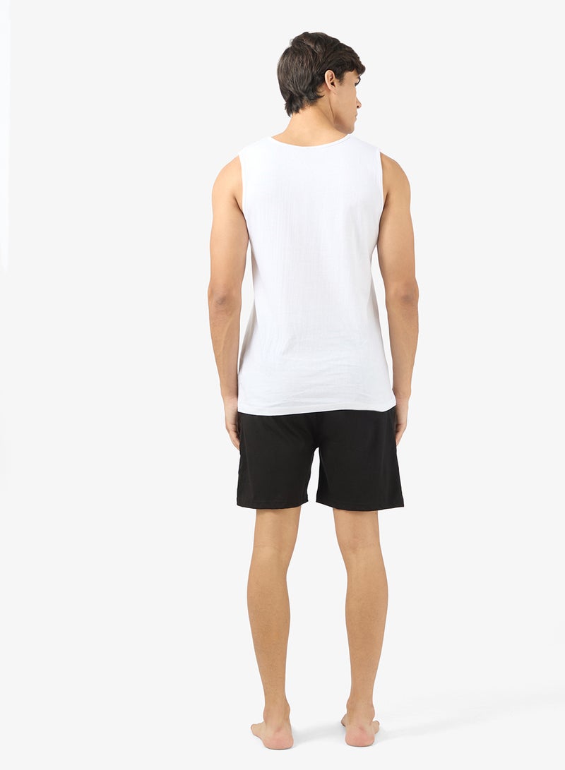 سفنتي فايف طقم بيجامة نسائية بدون أكمام - Image 2