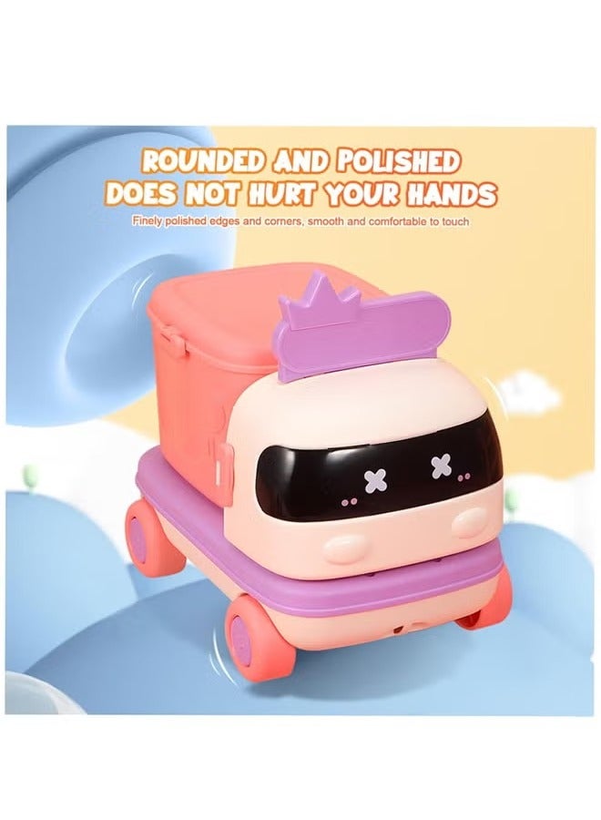 2 In 1 Makeup Table Toy, Pretend Play Toys for Kids, Toddler Vanity Set, Vanity & Suitcase Set with Fashion Accessories, Multifunctional Storage Suitcase Beauty Set, Mobile Makeup Vehicle,Girl Makeup Playsets, Kids Beauty Toy,  Toddler Dress Up table Toys, Cosplay Playsets, Multifunctional Makeup Table Toy, Portable Makeup Table, birthday gifts for girls  - Image 5