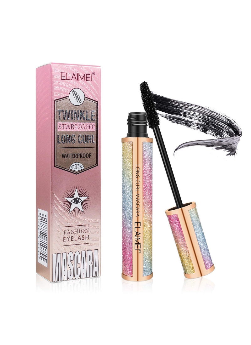 Elaimei Black Thrive Mascara Waterproof Tubing Mascara Intense Length Luxury Beauty Big Eye Volume  Definition No Smudging No Clumping Lasting All Day Dermatologist  Ophthalmologist Tested 