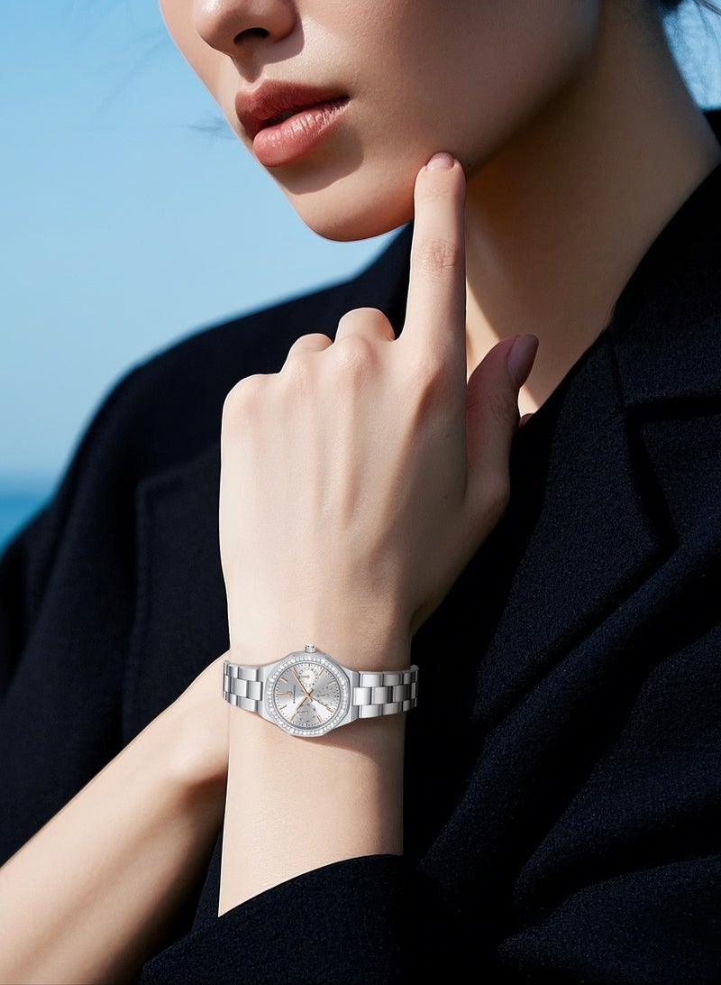 SAPPHERO Watches for Women Luxury Ladies Watches Women's Bracelet Watch Small Stainless Steel Analog 3ATM Waterproof Wrist Watch for Women - Image 4