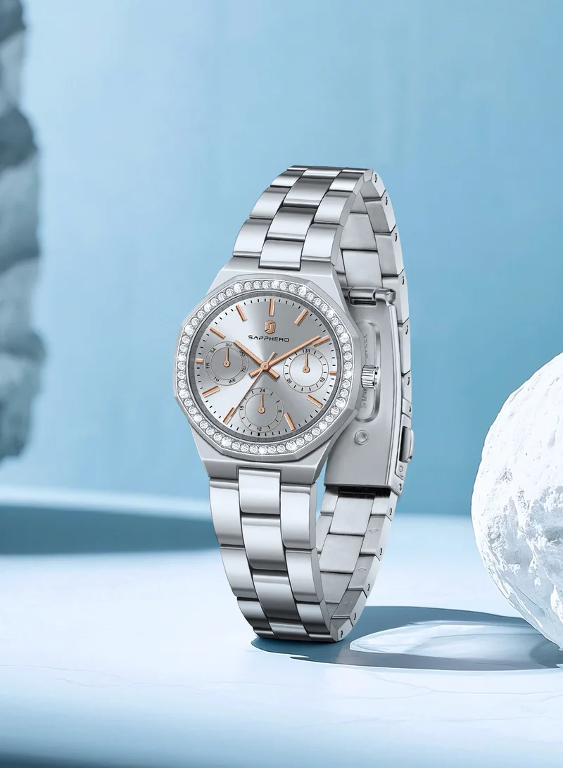 Sapphero  SAPPHERO Watches for Women Luxury Ladies Watches Women's Bracelet Watch Small Stainless Steel Analog 3ATM Waterproof Wrist Watch for Women for Women | Best Price UAE