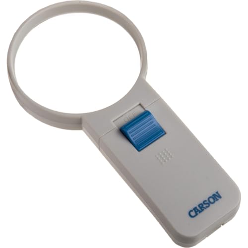 Carson Illuminated LED Lighted 4x Hand Held 3.0'' Aspheric Magnifier (SV-40) - Image 1
