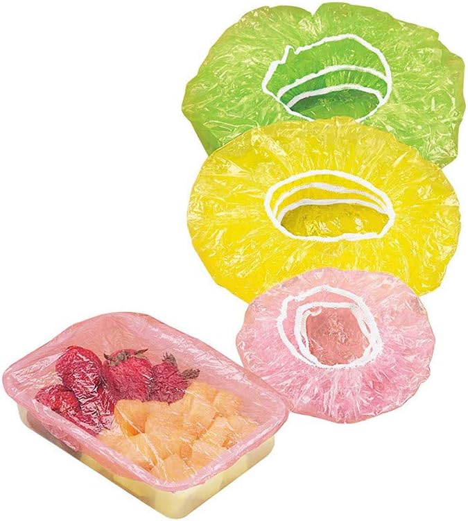 klarako 24PCS Reusable Elastic Food Covers Lids,Translucent Stretchable Sizes And Colorful Bowl Covers Alternative to foil, plastic wrap,BPA Free