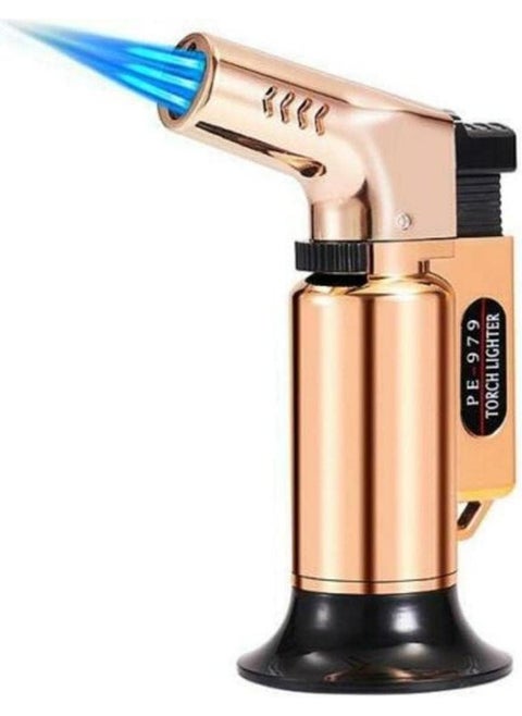 Windproof Gas lighter,BBQ Lighter,Jet Lighter for BBQ, Butane Torch, Professional Cooking Torch Culinary Lighter Butane Refillable (Butane Not Included)