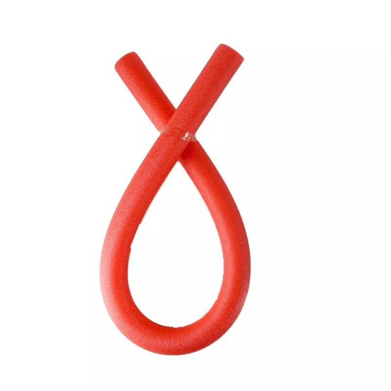 Kids Extra Long Jumbo Flexible Floating Swimming Pool Foam Swim Noodles- Red - Image 1