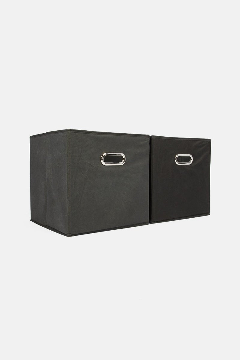 Farberware Set Of 2 Collapsible Bins, Black - Image 4
