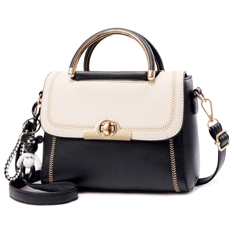 2025 Autumn New Fashion Embroidered Lace Handbag Trendy Color Block Shoulder Crossbody Bag Dropshipping - Image 5