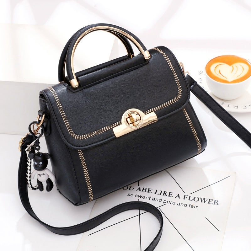 2025 Autumn New Fashion Embroidered Lace Handbag Trendy Color Block Shoulder Crossbody Bag Dropshipping - Image 3