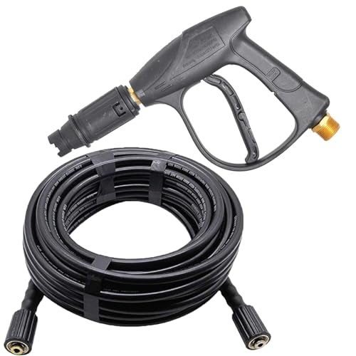 Fieldstar Premium Combo Washer Pressure Gun, Compatible with JPT, STARQ, RESQTECH Pressure Washer (Gun with 08 MTR Hose Pipe) - Image 1