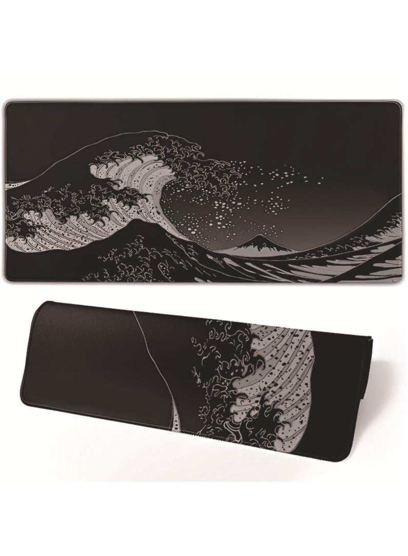 Y&D Gift Gaming Mouse Pad Extended Large Mat Desk Pad Stitched Edges Mousepad Long Mouse Pad And Non-Slip Rubber Base Mice Pad 900x400x4mm - Image 1