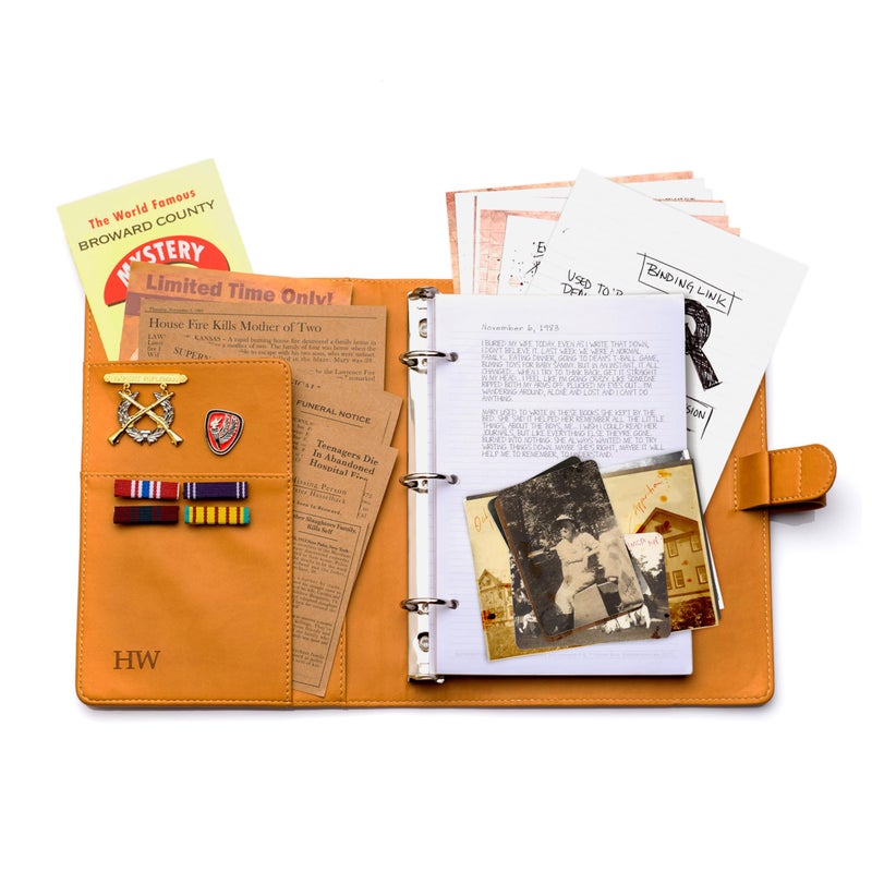 Conquest Journals Supernatural John Winchester Replica Journal Big Bundle Johns Journal with Monster Lore Pages Medals Ribbons Creepy Photos Biggersons Turducken Ad Mystery Spot Brochure and - Image 2