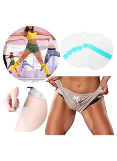 XFXINGFU Thigh Inner Anti-Chafing Sticker, Self-Adhesive Wear-Resistant Disposable Body Anti-Friction Pads, Transparent Ultra-Thin Invisible Patch,10PCS  - Image 1