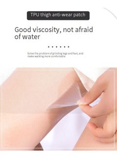 XFXINGFU Thigh Inner Anti-Chafing Sticker, Self-Adhesive Wear-Resistant Disposable Body Anti-Friction Pads, Transparent Ultra-Thin Invisible Patch,10PCS  - Image 5