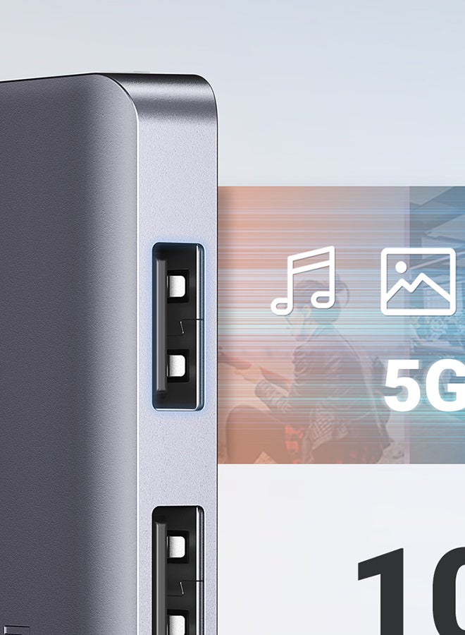 Ugreen USB Hub 4 Port USB 3.0 Ultra Slim Data Hub USB 3.0 Splitter Aluminum Multiple USB Extension Dock Compatible for MacBook Mac Pro Mini iMac Surface Pro XPS PS5 PC USB Flash Drive Mobile HDD - Image 2