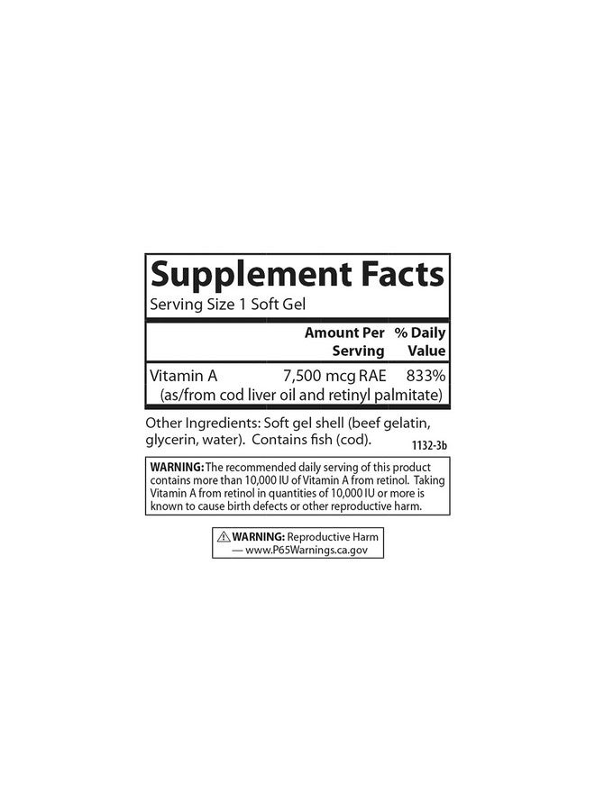 Carlson Vitamin A - 25,000 IU (250 Softgels) - Image 4