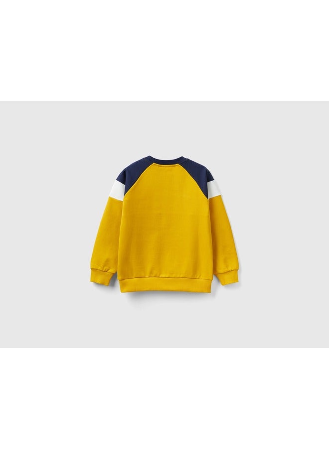 UNITED COLORS OF BENETTON Sweatshirt With Logo Embroidery  - Image 2