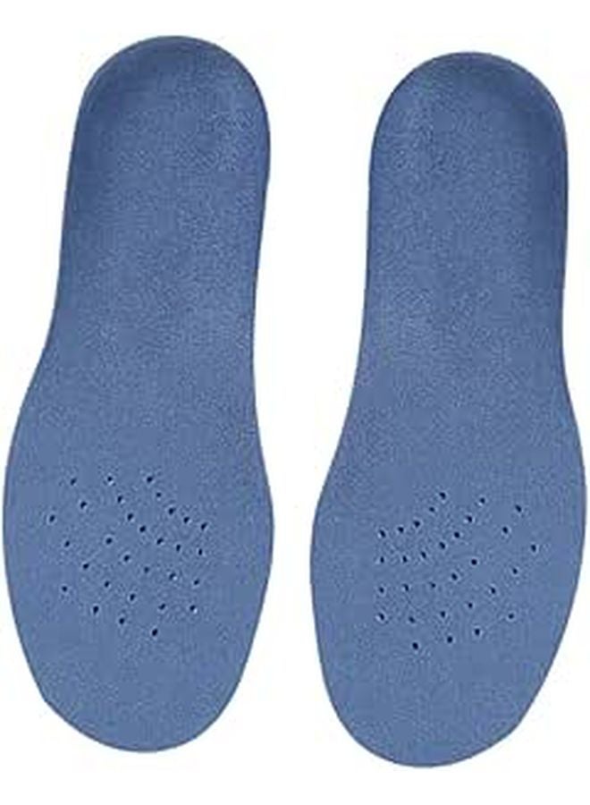 Arch Support Insoles For Flat Feet Correction Breathable Anti Odor Foot Cushions Camouflage Blue Velour Size 29 31 For Boys - Image 1