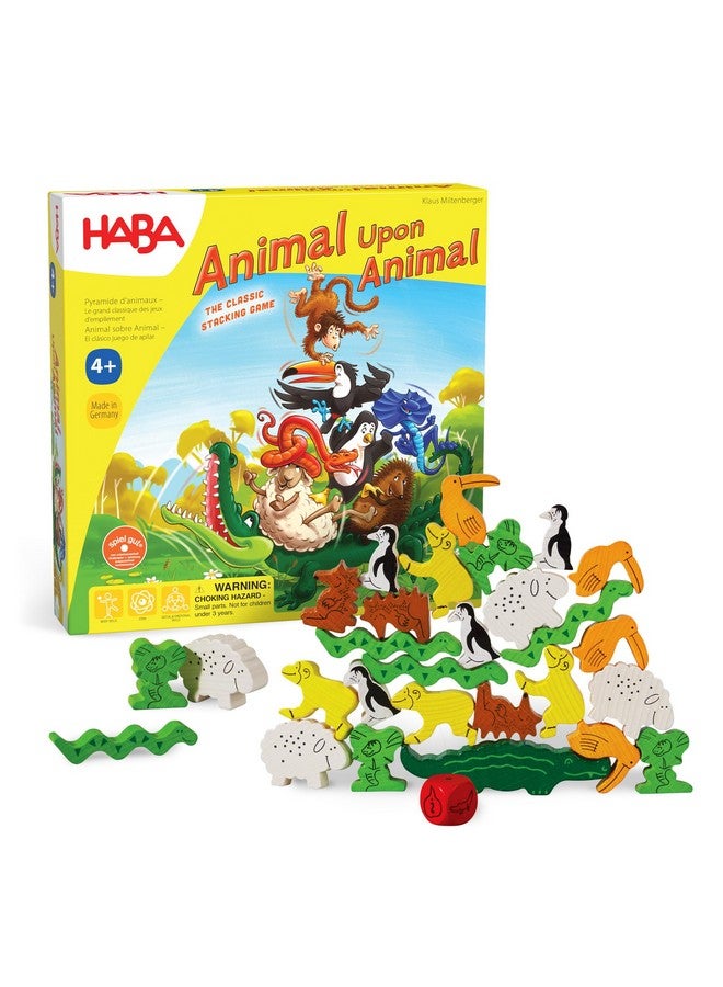 HABA Animal Upon Animal - Classic Wooden Stacking Game Fun for The Whole Family (Made in Germany) - Image 1