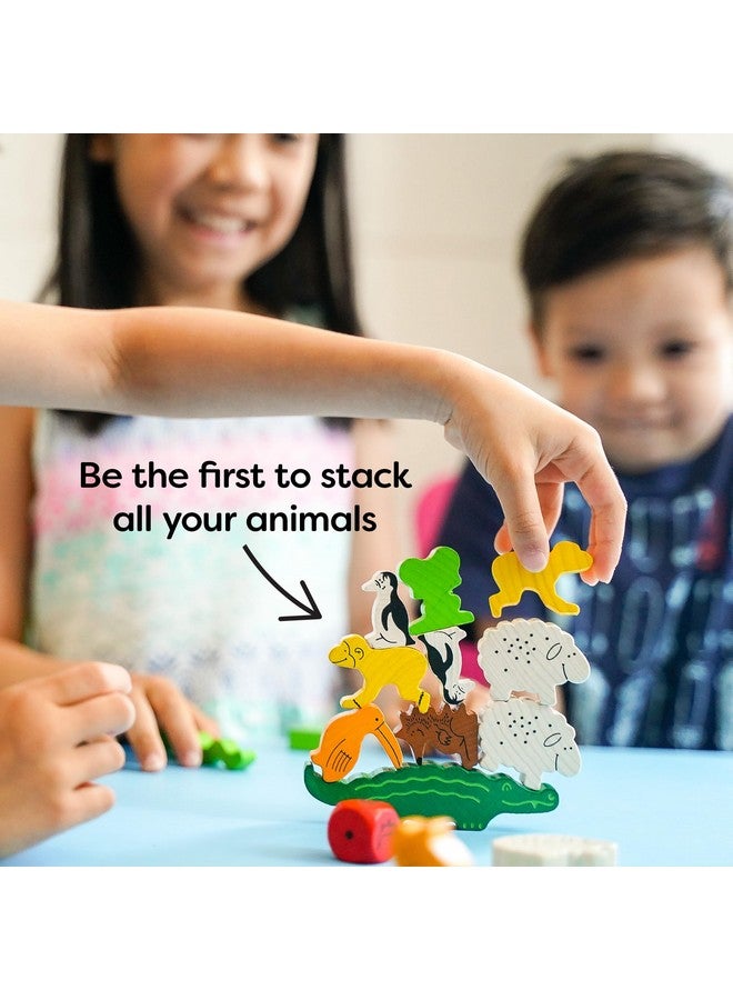 HABA Animal Upon Animal - Classic Wooden Stacking Game Fun for The Whole Family (Made in Germany) - Image 4