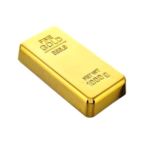 Saugat Traders Metal Gold Bar Paper Weight for Office Table Stylish Paperweight Small Office Gift for Men & Women Male Female Coworker Birthday, Diwali, New Year Client Boss Colleague - Image 1