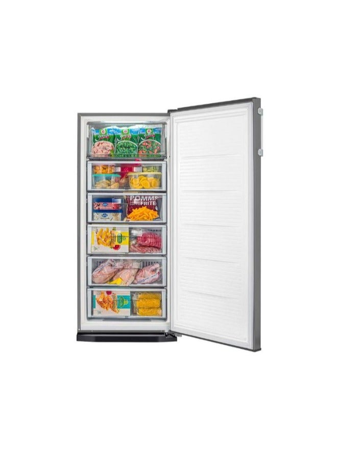 TORNADO Deep Freezer Inverter No Frost 6 Drawers 223 Liter Dark Stainless RH-H22TV-DST - Image 2