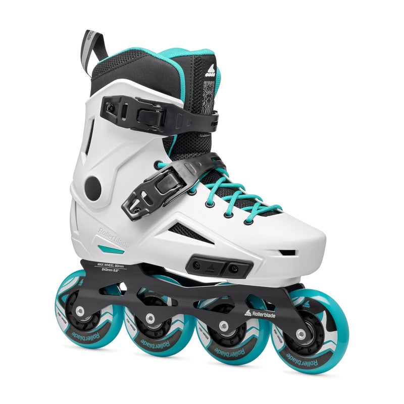 Rollerblade Lightning Women's Urban Inline Skate, White and Aqua - Image 1