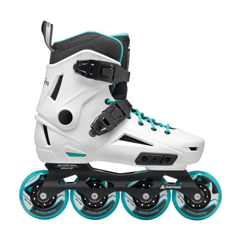 Rollerblade Lightning Women's Urban Inline Skate, White and Aqua - Image 2
