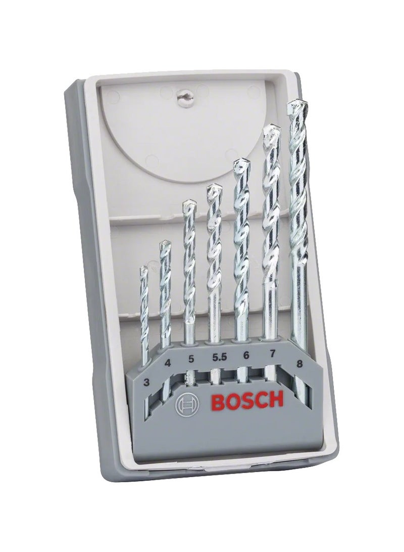 Bosch 7-Piece Brick Drill Bit Set – Cylindrical Shank – 2607017035 - Image 1